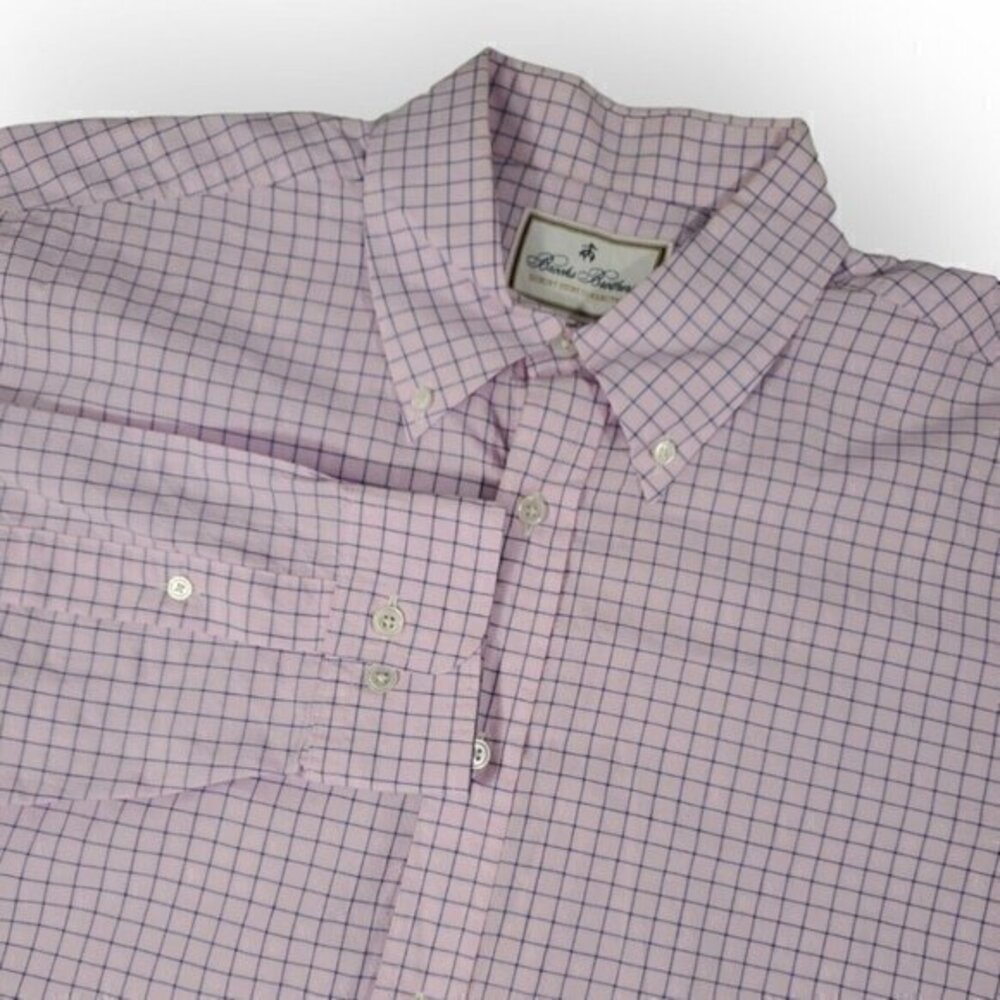 Brooks Brothers Luxury Shirt Collection Mens Large Made In USA Long Sleeve Shirt